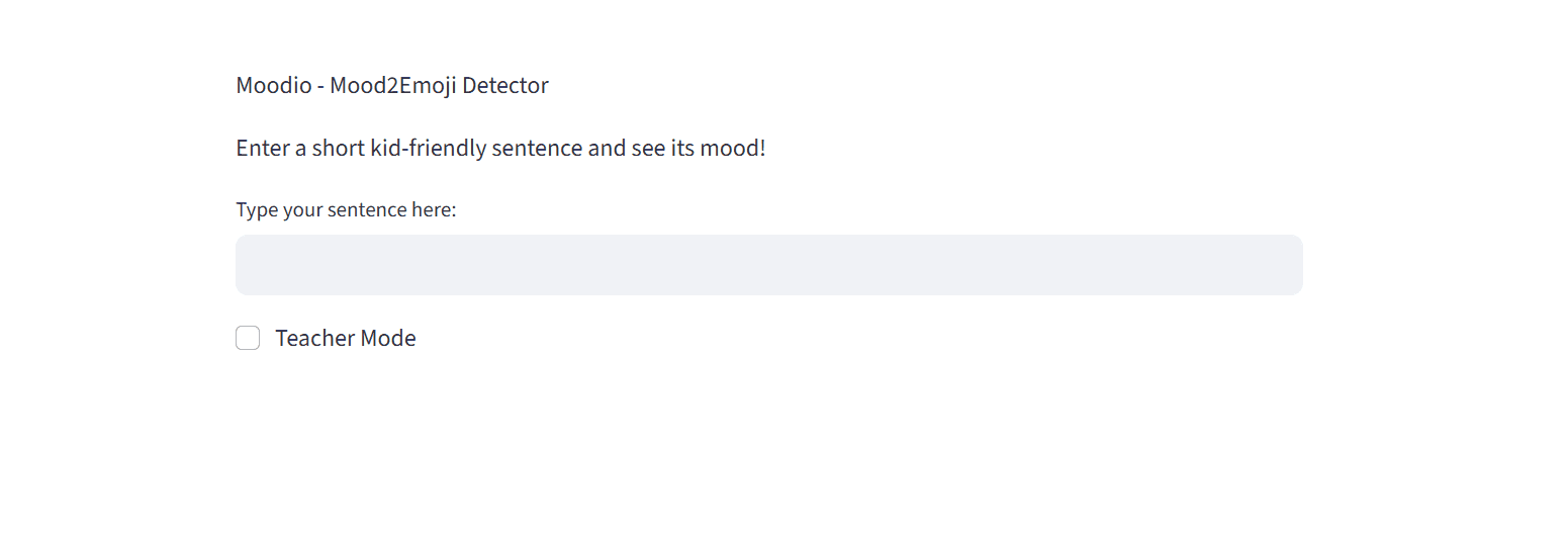 Moodio - Mood2Emoji Analyser